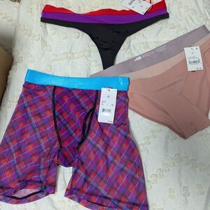 Bundle Of Parade Undies 1 Thong 1 Full Coverage 1 Sheer Boxer Xs Nwt